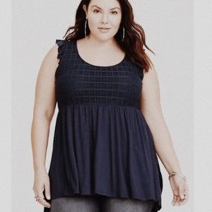 Torrid Navy blue blouse size 3 3x FINAL PRICE